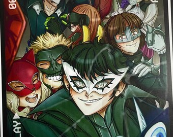 Phantom Reward Poster 11x17” Art Print | Joker & Persona Thieves Security Cam Selfie Illustration