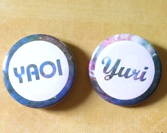 Yaoi and Yuri Buttons