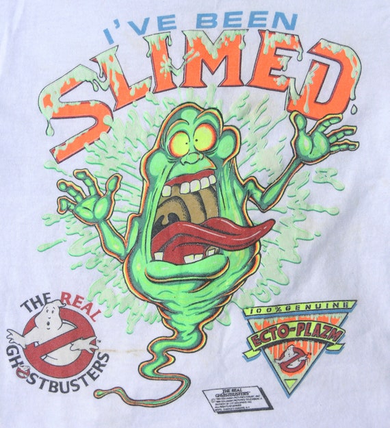 Vtg 1984 Ghostbusters I’ve Been Slimed Child’s T-… - image 3