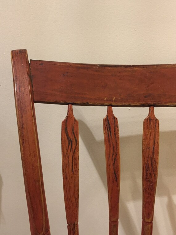 Antique Grain Painted Arrowback Windsor Chair Etsy