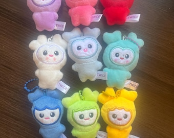 KPOP Twice Lovely Doll Plush Keychain Navely Jeongvely Movely