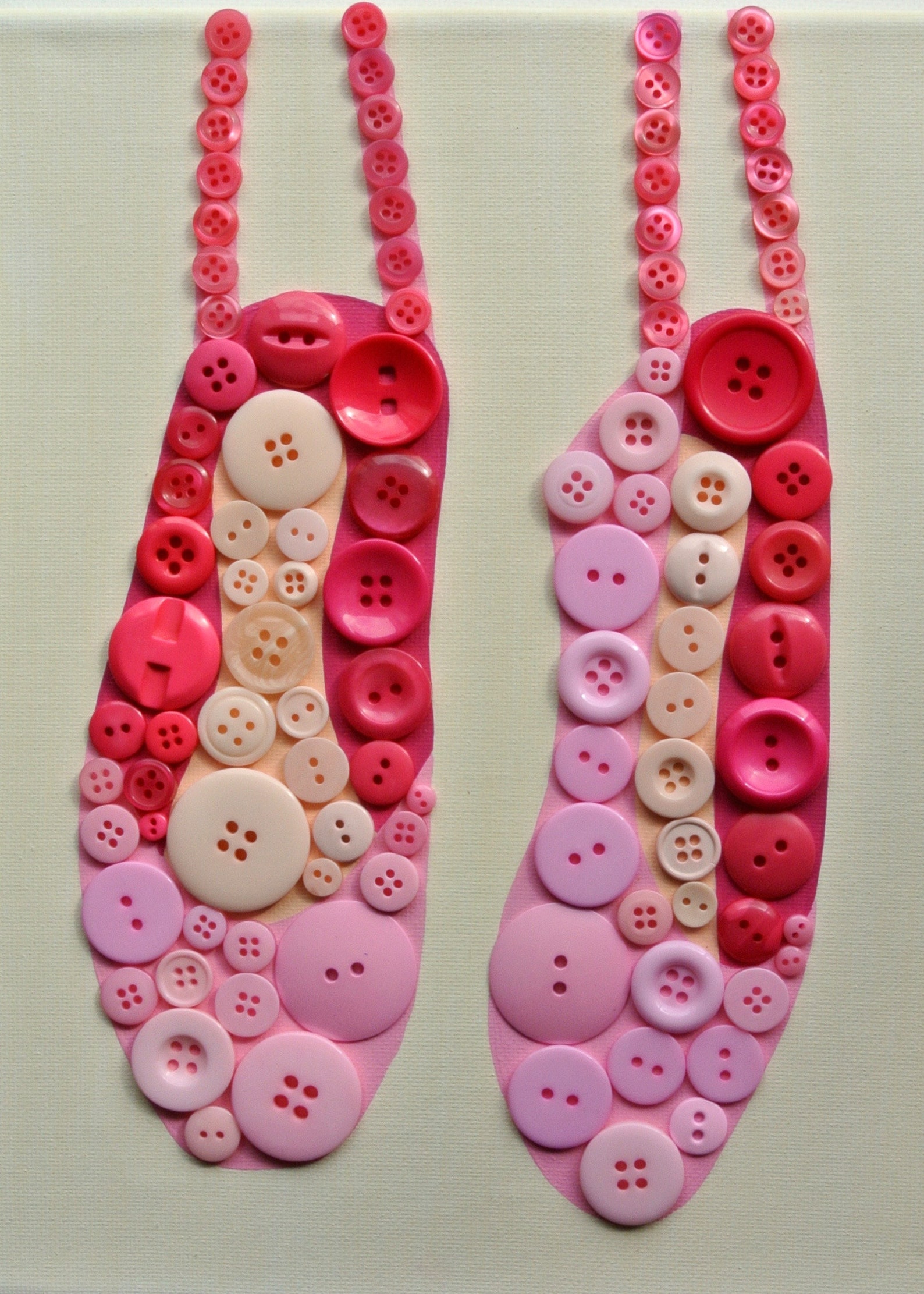 button craft kit for kids - pointe shoes (ballet)