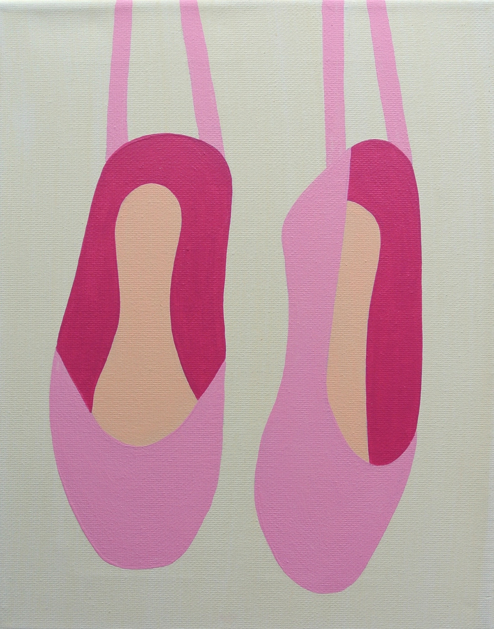 button craft kit for kids - pointe shoes (ballet)