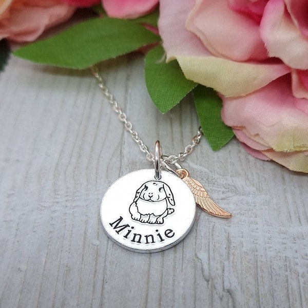 Necklace for Loss of Pet Rabbit | Personalised Bunny Memorial Gift