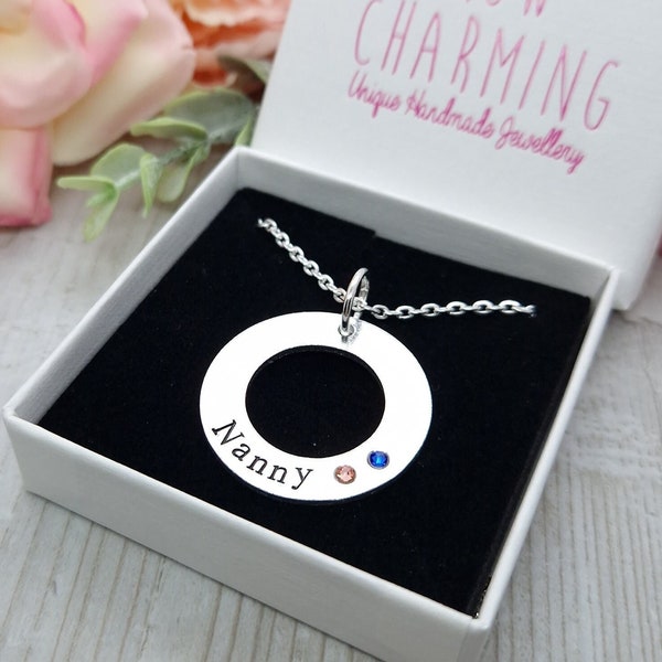 Grandma Gift, Nanny Gift, Granny Gift, Grandma Necklace, Granny Necklace, Nanny Necklace, Mum Gift, Mom Gift, Mommy Gift, Mummy Gift, Mommy