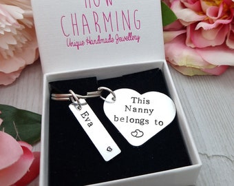 Personalised Gift For Grandma | This Granny Belongs To Keyring | Gift for Nanny From Grandkids | Christmas Gifts For Nana