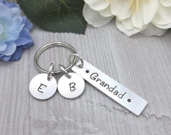Personalised Grandad  Keyring, Gift From The Grandkids, Grandad Fathers Day Gifts