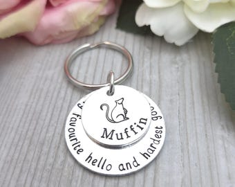 Personalised Rat Memorial Keychain, Pet Loss Gift