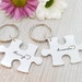 Valentine's gift, Valentines day, Anniversary Gift, Gift for Boyfriend, Gift for Husband, Gift for Girlfriend, Wedding Gift, Jigsaw Keyring