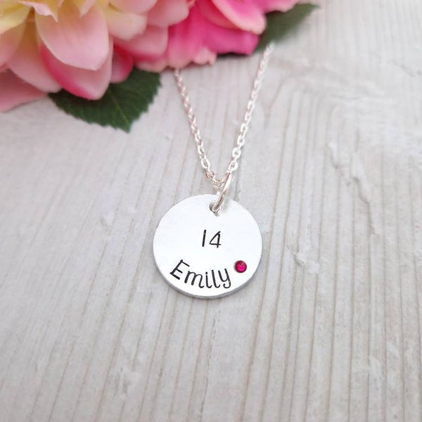 14th Birthday Gift, Tween gift, 14th Birthday Necklace, Thirteenth Birthday, Gift For Teen, Gifts For Teenagers, Gift for girl, Personalized