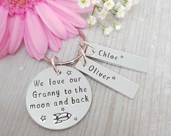 I love you to the moon and back, Mothers day gift, Grandma Gift, Granny Gift, Nanny Gift, Nana Gift, Gift for her, From Grandchildren,