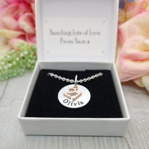 Personalised 21st Birthday Gift, Necklace with Rose Gold 21 Charm for Birthday, Special Gift For Daughter, 21 Year Niece Old Gift Idea