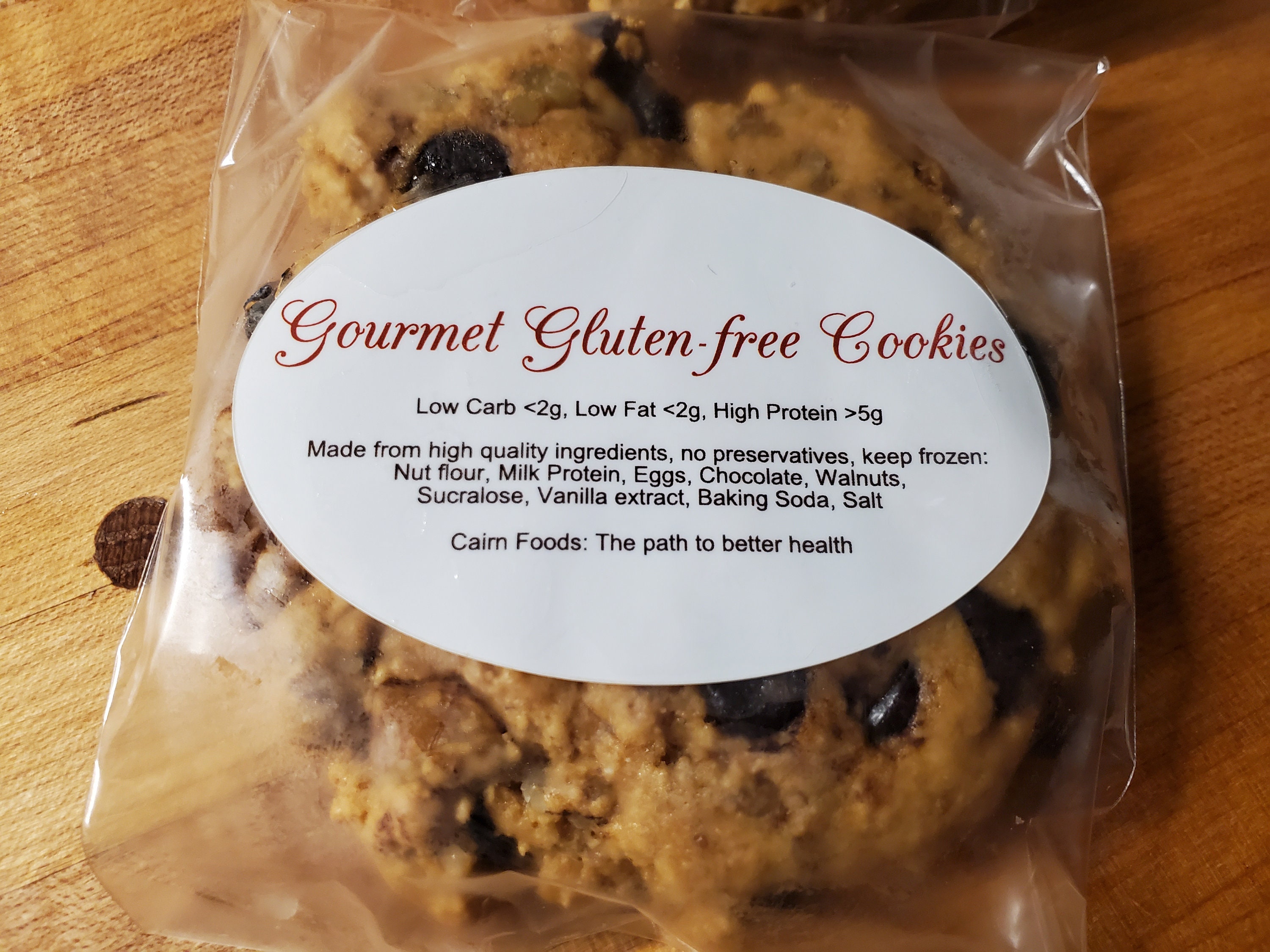 Gourmet Gluten Free Cookies Low Sugar Higher Protein Almond Etsy