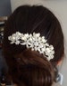 Pearl Bridal Comb, Floral Wedding Comb, Bridal Hair Comb, Wedding Hair Accessory, Crystal Hair Comb, Pearl Comb, Bridal Headpiece - Lovely 