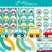 Transportation Party Decoration, Car Cupcake Toppers, Car Birthday ...
