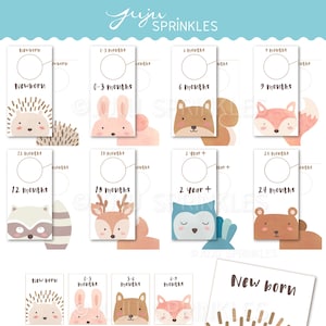 Baby Clothes Dividers | Closet Organizers | Woodland Nursery Closet Organizers