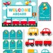 Transportation Party Decoration, Car Cupcake Toppers, Car Birthday ...