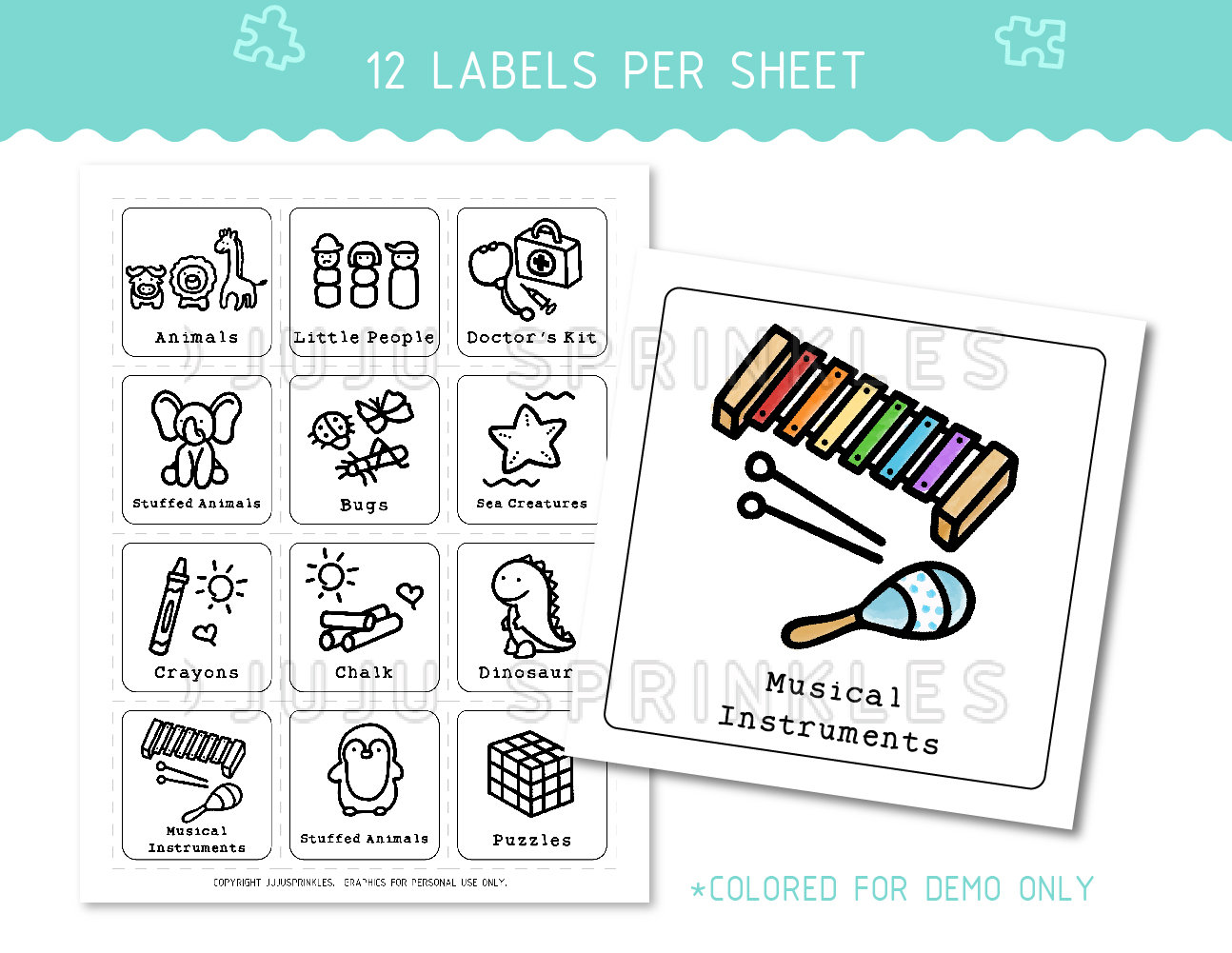 Toy Organization Labels | Printable Toy Storage Labels | Children's ...