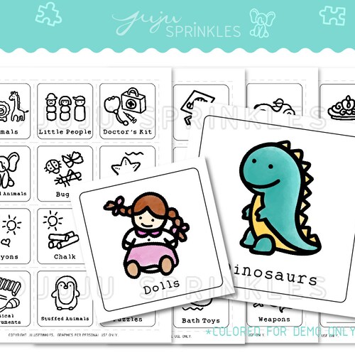 Toy Organization Labels Printable Toy Storage Labels Etsy