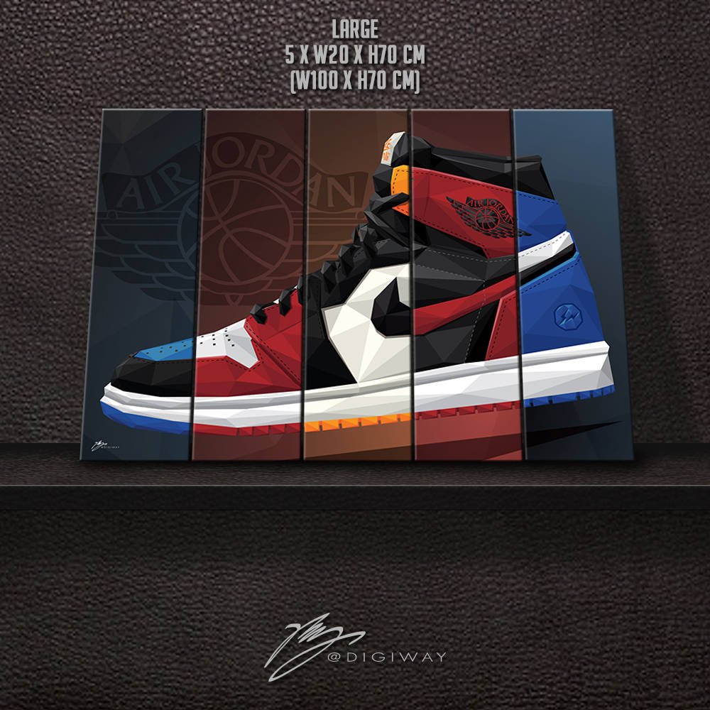 AIR JORDAN 1 collection Canvas wall decor print framed  Etsy
