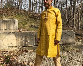 Fine Kurta Pajama Set, Indian Suit for Men, Gents, Formal, Traditional, Elegant Party Wear