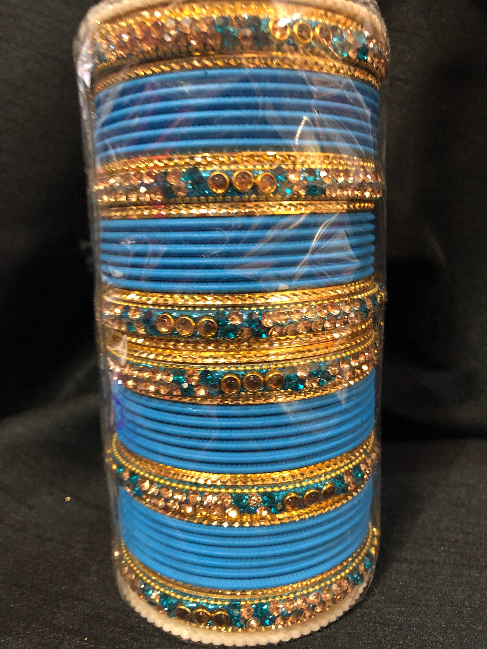 turquoise indian bangles