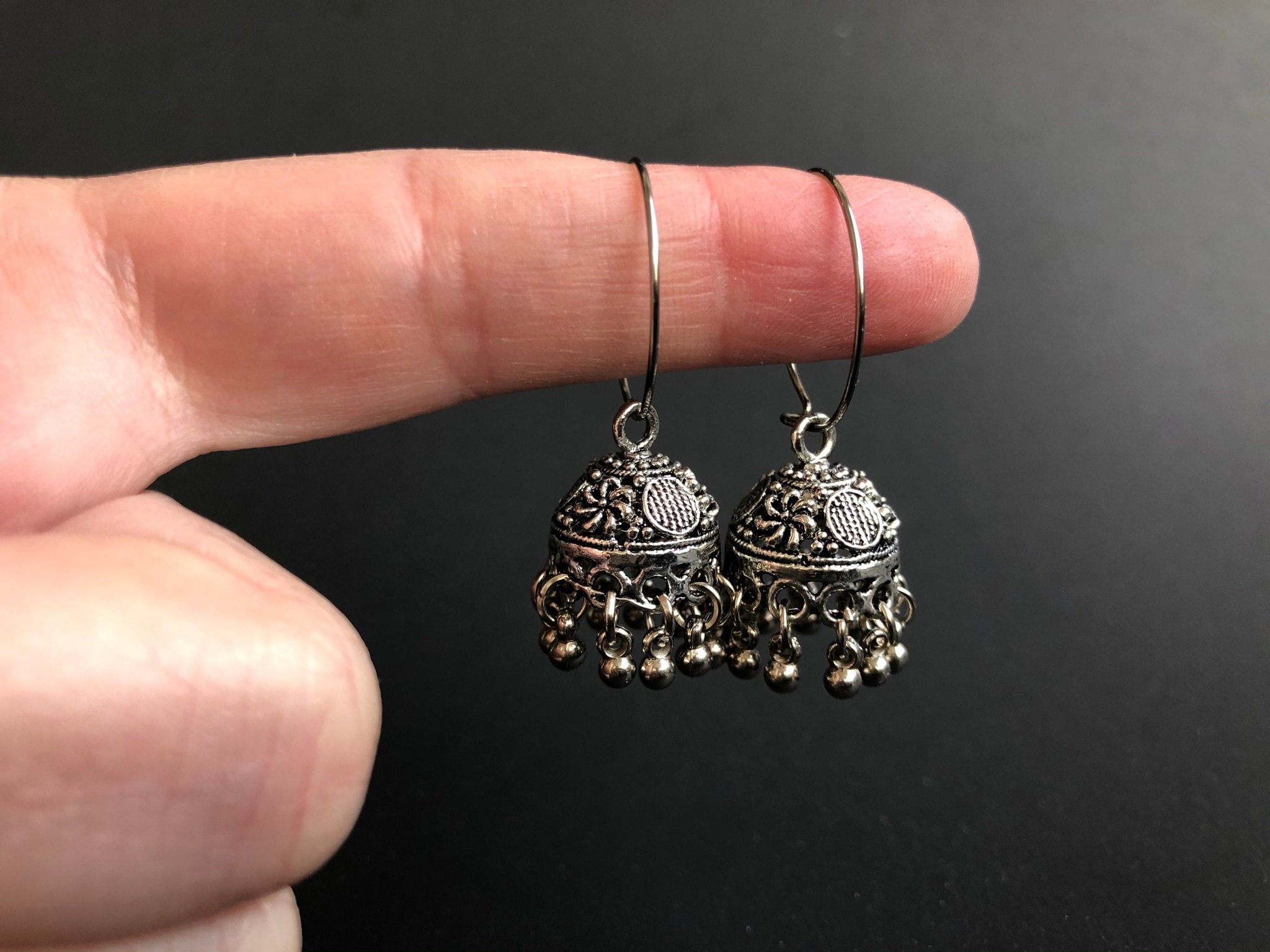 Buy Ethnic Earrings/small Jhumka Earrings/oxidized Jhumkas/traditional  Regular Wear Earrings/tribal Earrings/fashion Earrings/handmade Earrings  Online in India - Etsy