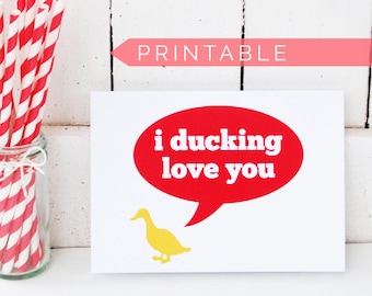 Valentines Day Card Printable Card Funny Valentine Card