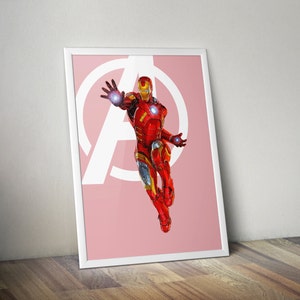 Iron Man, Avengers, Digital illustration - Instant Download Digital File