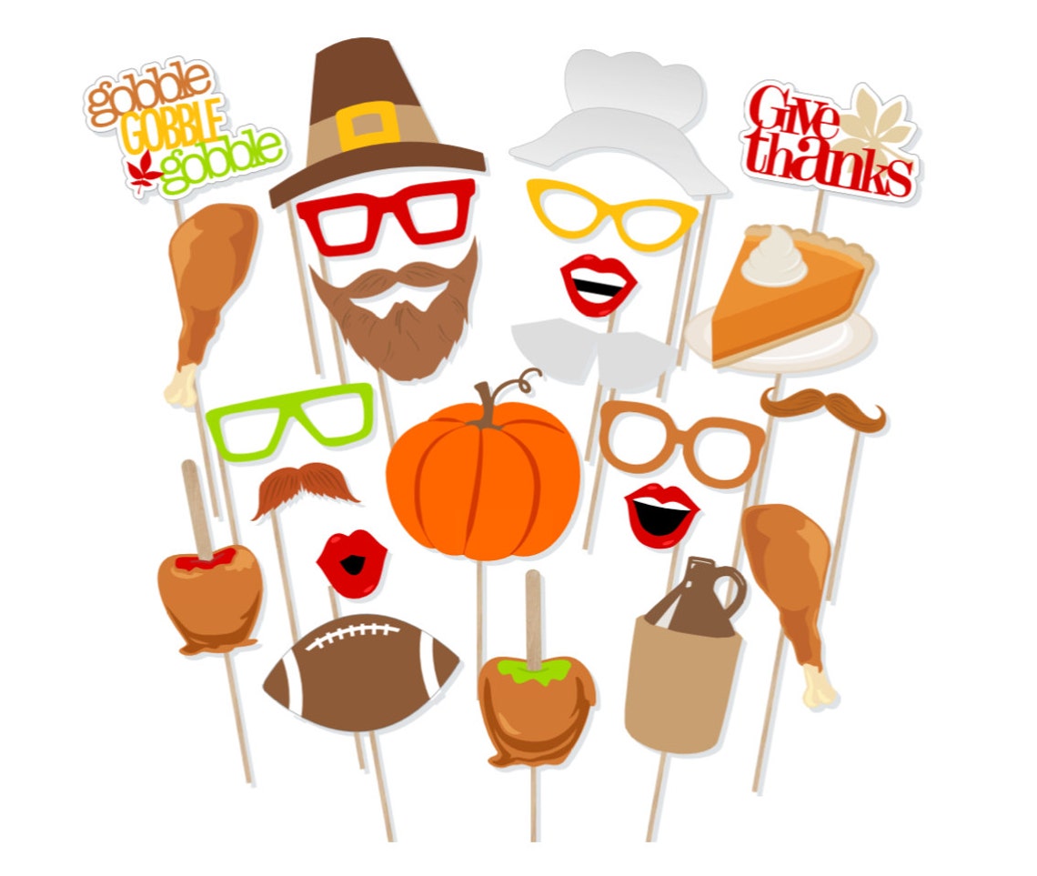Printable Thanksgiving Photo Booth Props Instant Download - Etsy
