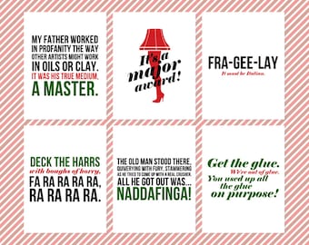 The Christmas Story Quote Wall Decor - Printable Christmas Wall Signs - Christmas Movie Quotes - Printable Movie Quotes - Typography Art