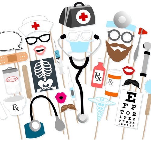 Medical Nursing Graduation Photo Booth Props Printable - Etsy