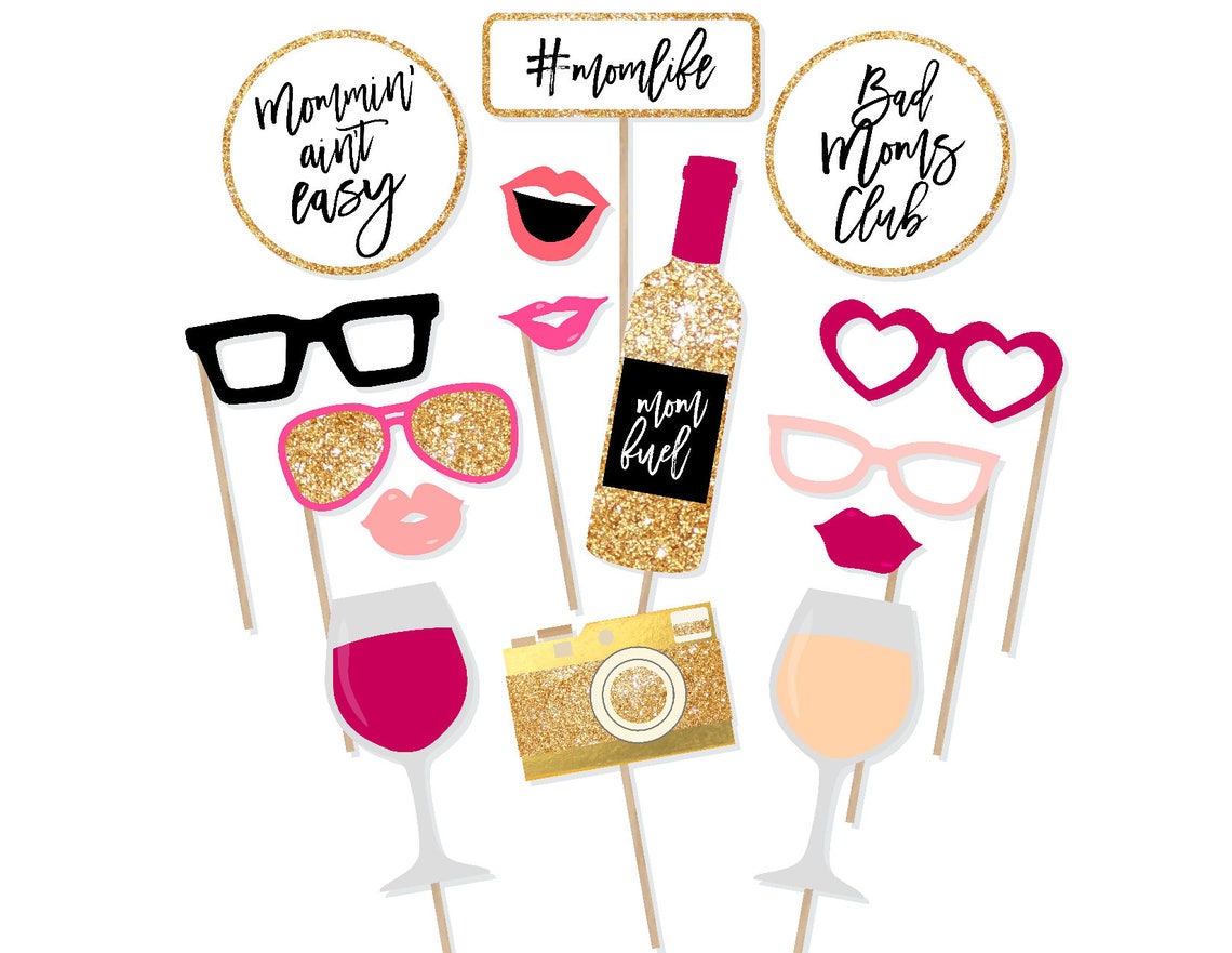 Printable Mom Photo Booth Props Mom Photobooth Props Mom - Etsy
