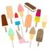 Ice Cream Party Photo Booth Props - Ice Cream Party Photobooth - Ice Cream Birthday - Summer Photo Booth Props - Sweet Treats Photo Props