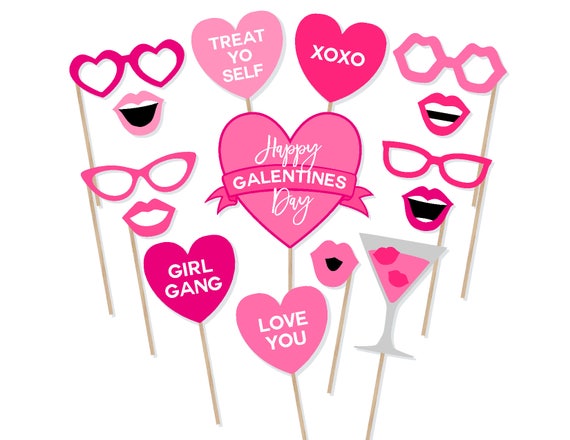 Girly photo booth props discount