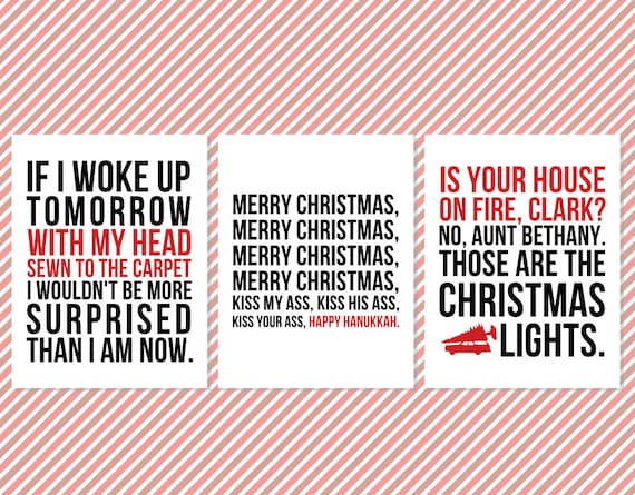 Christmas Vacation Quote Wall Art Signs Printable Christmas Christmas Vacation Quote Wall Art Signs Printable Christmas