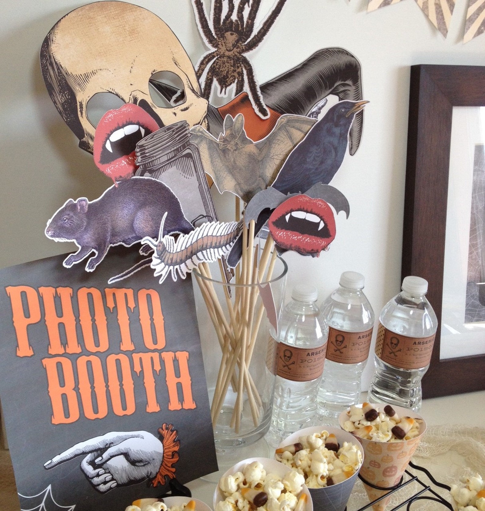 Printable Vintage Halloween Photo Booth Props Halloween | Etsy