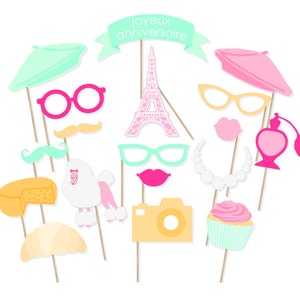 Printable Paris Birthday Photo Booth Props Paris Photobooth Etsy Printable Paris Birthday Photo Booth Props Paris Photobooth Etsy