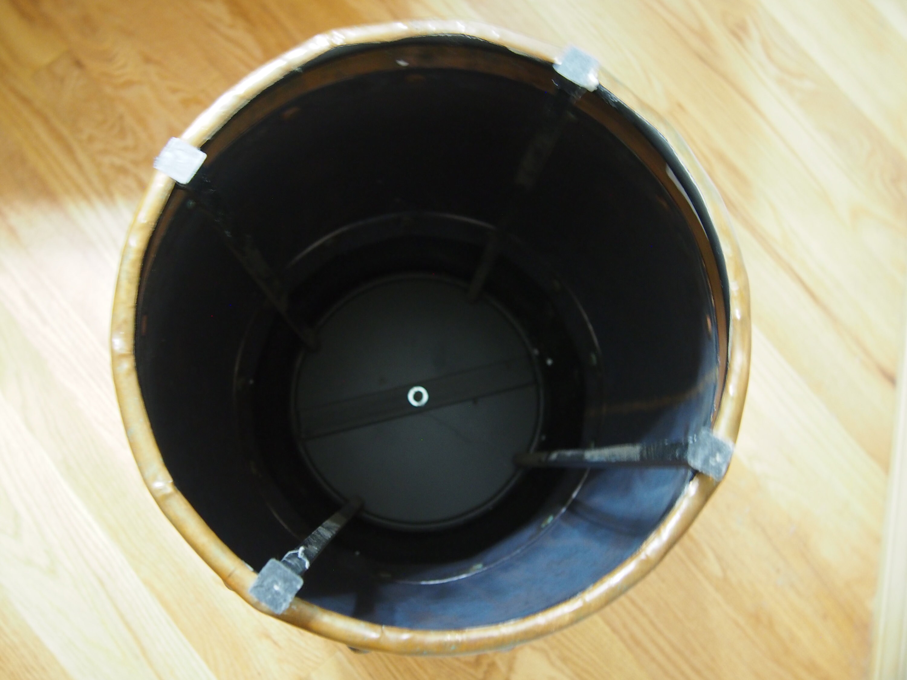 Riveted/hammered Copper Drum Table Etsy