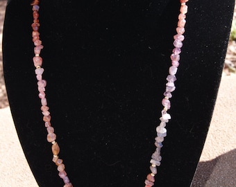 Natural 2 Way Cut Multi-Colored Spinel and Tumbled Natural Spinel Long Necklace with 14K Accents and 22K Clasp