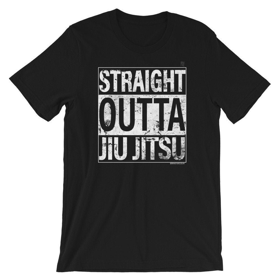 Straight Outta Jiu Jitsu Jiu Jitsu Shirt BJJ Gift Etsy