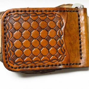 Leather Money clip and card holder