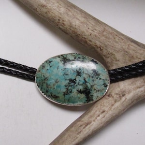 African Turquoise Stone Bolo