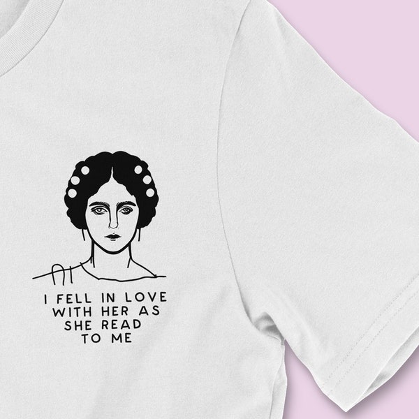 I fell in love with her as she read to me, Sappho Classical art Lesbian Unisex T-Shirt