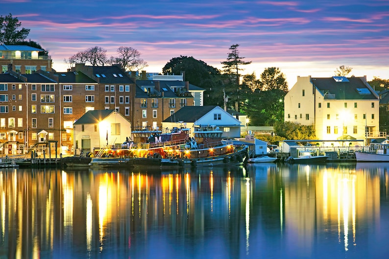 Photo Print, Portsmouth Harbor Lights, New Hampshire, Seacoast