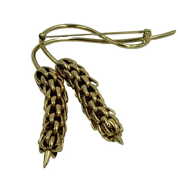 Vintage 1954 Napier Wheat Chain Brooch Eugene Bar… - image 8