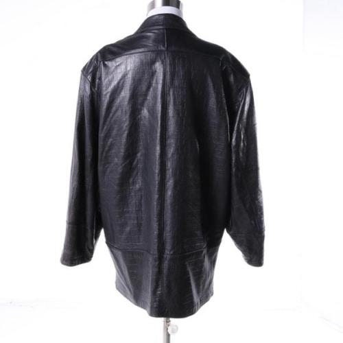 Gio Di Vanni Women's Leather Jacket SIZE 40 Black Embossed Soft and ...