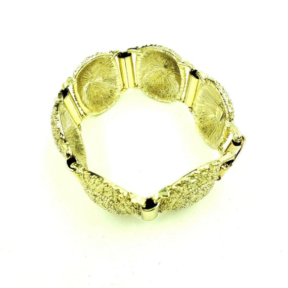 Vintage Judy Lee Signed Gold Tone Link Bracelet E… - image 9