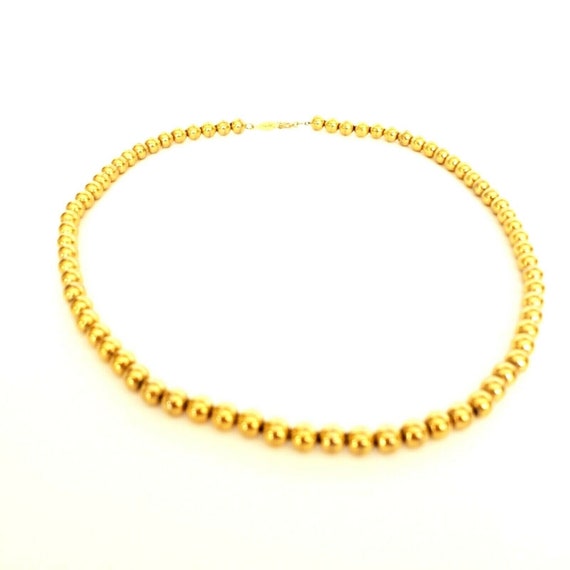 Vintage Gold Tone Napier Beaded Necklace Strung O… - image 10