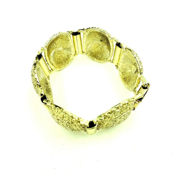 Vintage Judy Lee Signed Gold Tone Link Bracelet E… - image 2